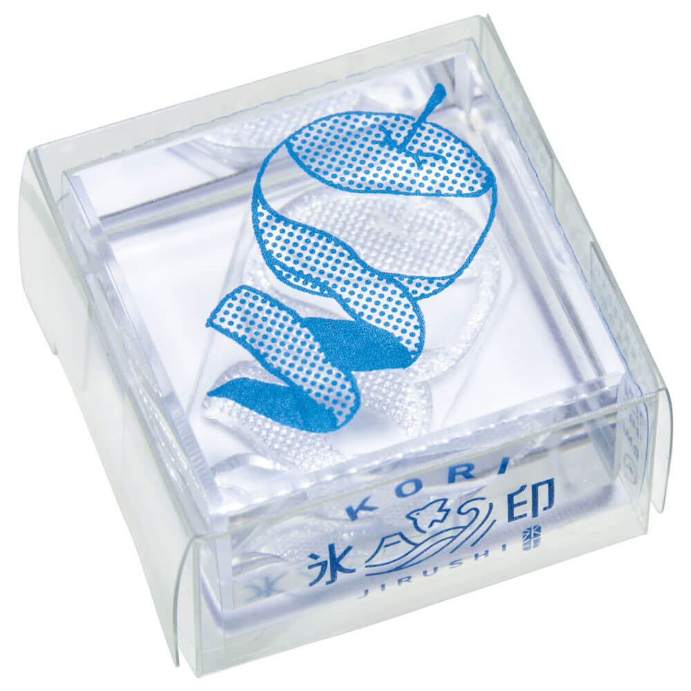 透明スタンプ「氷印」大サイズ リンゴ｜キングジム公式オンライン