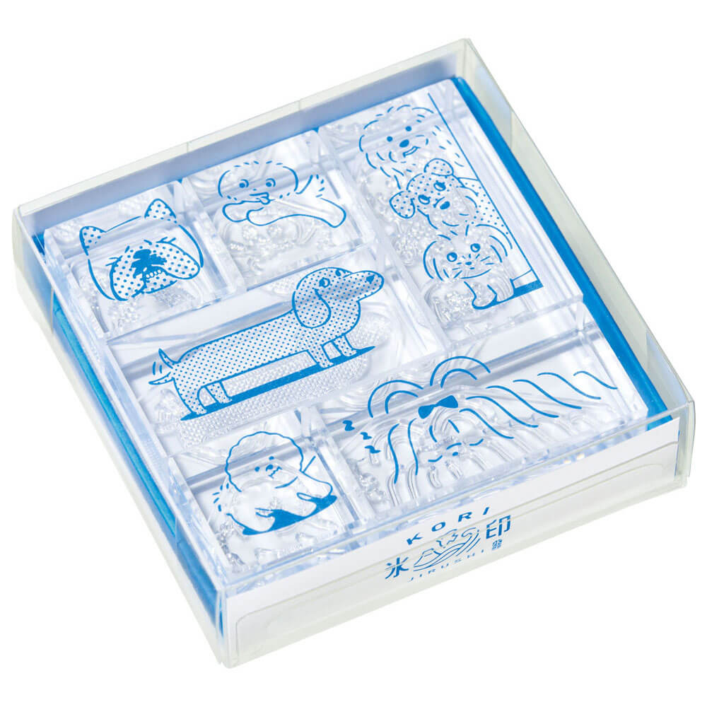 フランクリン　ミント　ＷＷＦ　スタンプコレクション 透明スタンプ「氷印」イヌセット｜キングジム公式オンラインストア