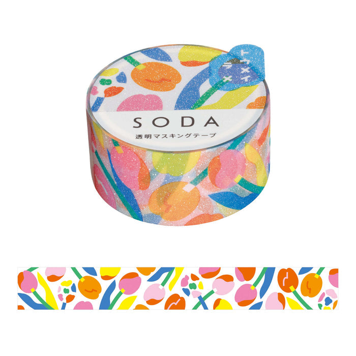 SODA タペストリー (20mm) CMTG20-002（ラメタイプ） 透明 マスキング