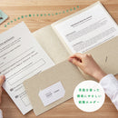 紙製ホルダー/二つ折り紙製ホルダー(茶殻紙タイプ)