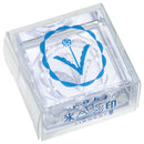 透明スタンプ「氷印」大サイズ ブローチ