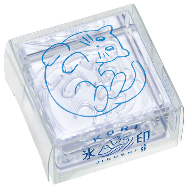透明スタンプ「氷印」大サイズ ネコ