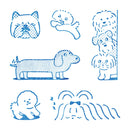 透明スタンプ「氷印」イヌセット