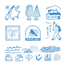 透明スタンプ「氷印」オデカケセット