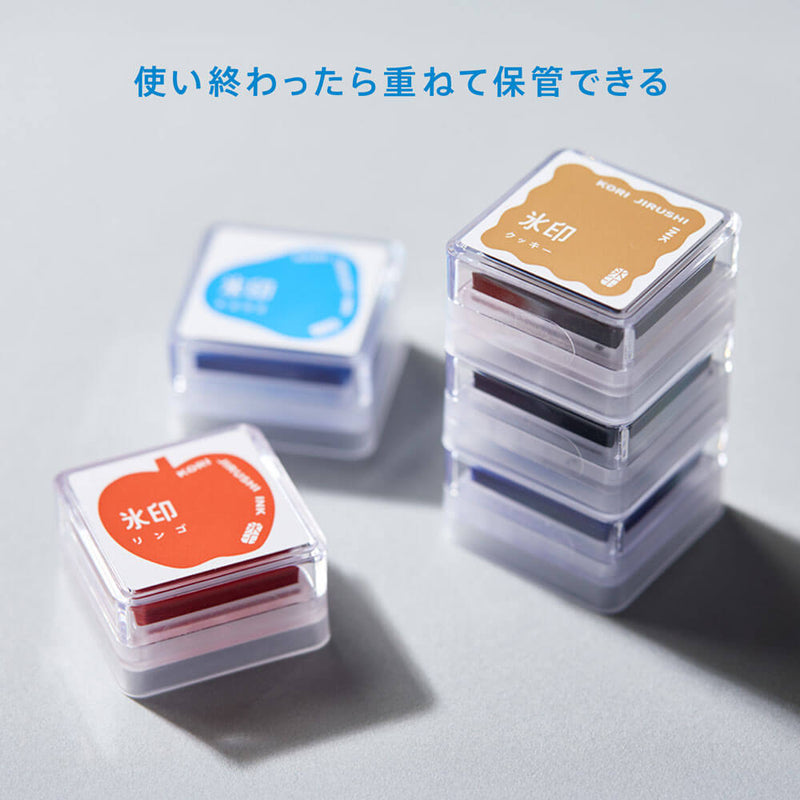 氷印 スタンプパッド リンゴ