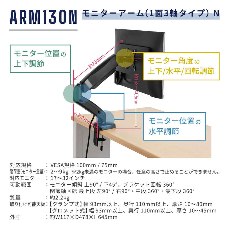 モニターアームN