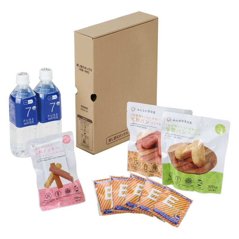 差し替え式災害対策セット（待機～帰宅）