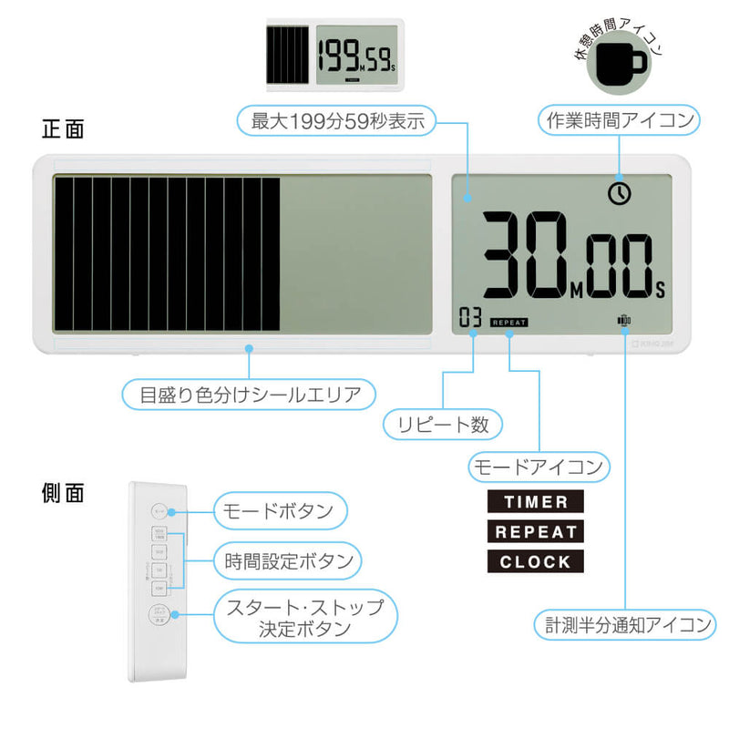 ビジュアルバータイマー 大型