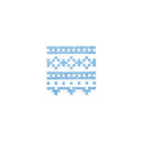 透明スタンプ「氷印」小サイズ クロスステッチ