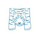 透明スタンプ「氷印」大サイズ タイガー