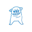 透明スタンプ「氷印」大サイズ パグ