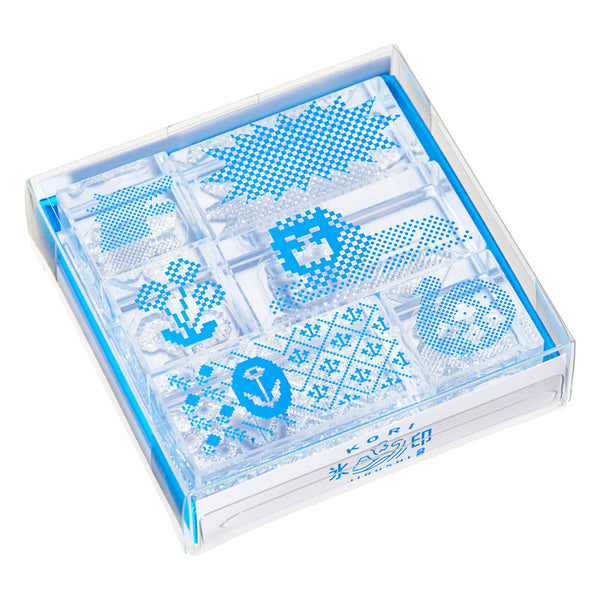 透明スタンプ「氷印」ドットセット - キングジム公式オンライン