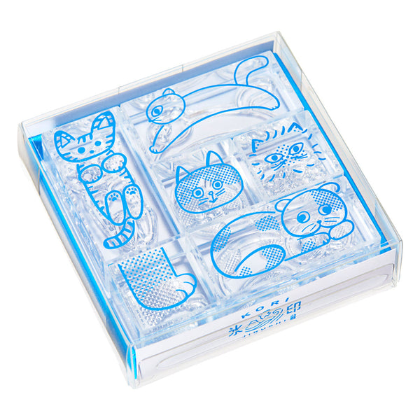 透明スタンプ「氷印」CLSS-005 ネコセット