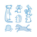 透明スタンプ「氷印」ドウブツセット