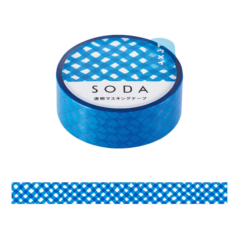 SODA  貼ってはがせる透明マスキングテープ、マスキングテープケース 透明マスキングテープ SODA（ソーダ）｜キングジム公式オンライン