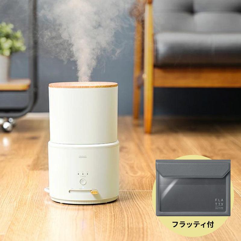 ライフオンプロダクツ PRISMATE キレイなミストで加湿するダブル抗菌 上部給水超音波式加湿器セット【PR-HF064】