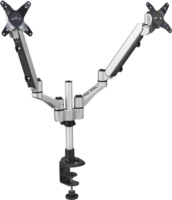 デュアル モニターアーム キングジム ARM220 シルバー ホワイト 白 キングジム公式ストア｜モニターアーム2面タイプOUTLET オフィス