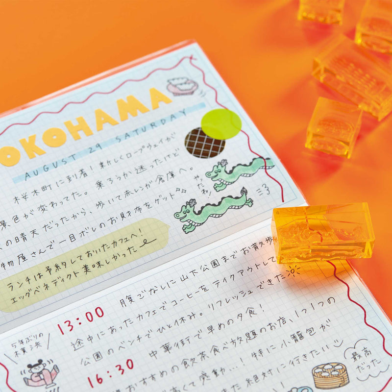 透明スタンプ「氷印」チュウカセット｜キングジム公式オンラインストア