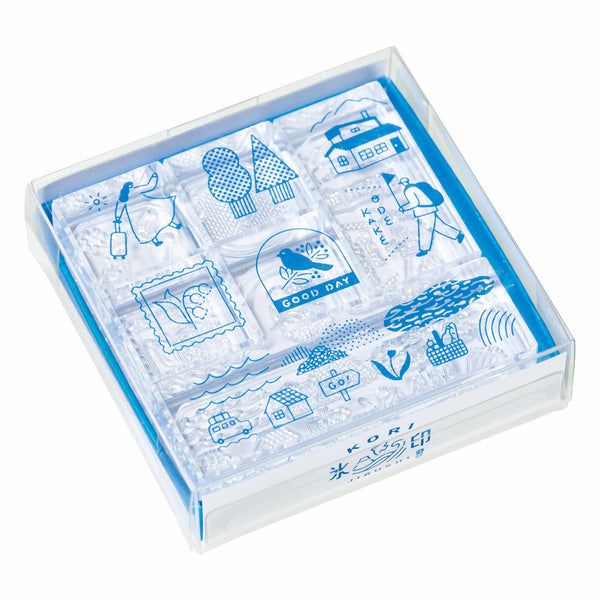透明スタンプ「氷印」オデカケセット｜キングジム公式オンラインストア