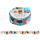透明マスキングテープ SODA（型抜きタイプ）フェイス