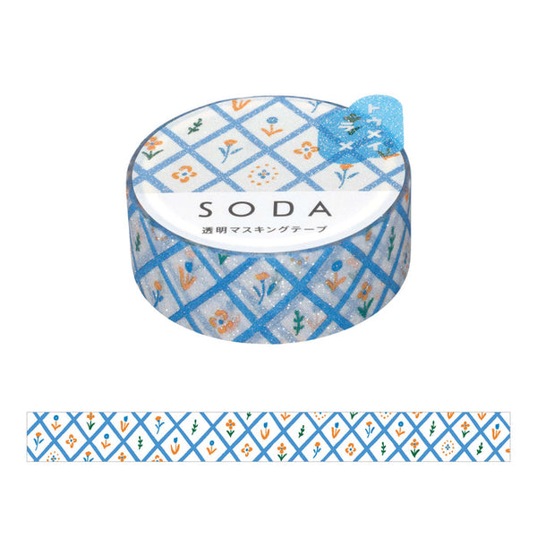 SODA ブルーム (15mm) CMTG15-001 （ラメタイプ） 透明 マスキング