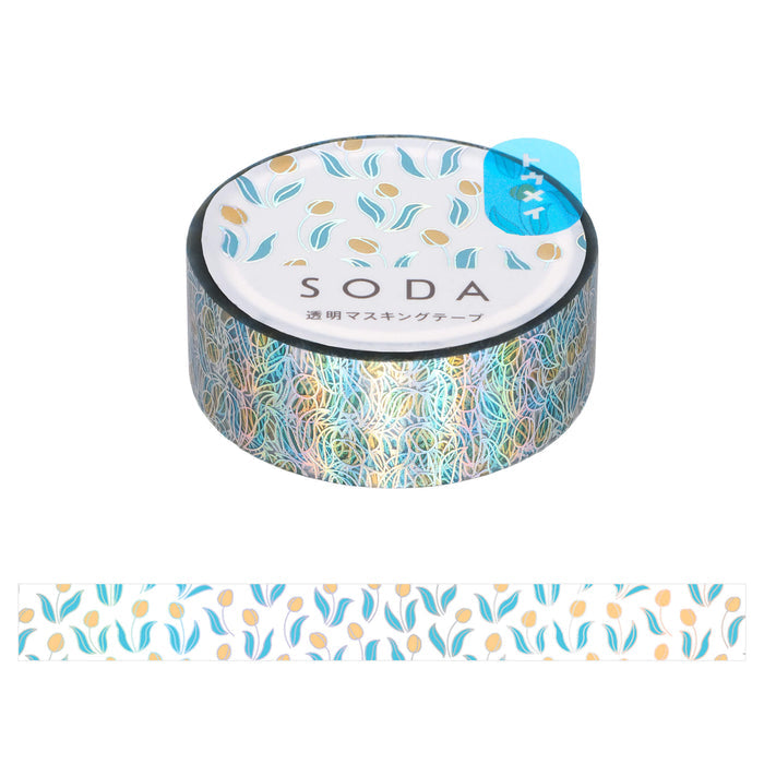 SODA チューリップ (15mm) CMTH15-004 (オーロラ箔) 透明 マスキング
