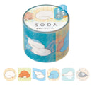 透明マスキングテープ SODA（ステッカータイプ）マッタリ