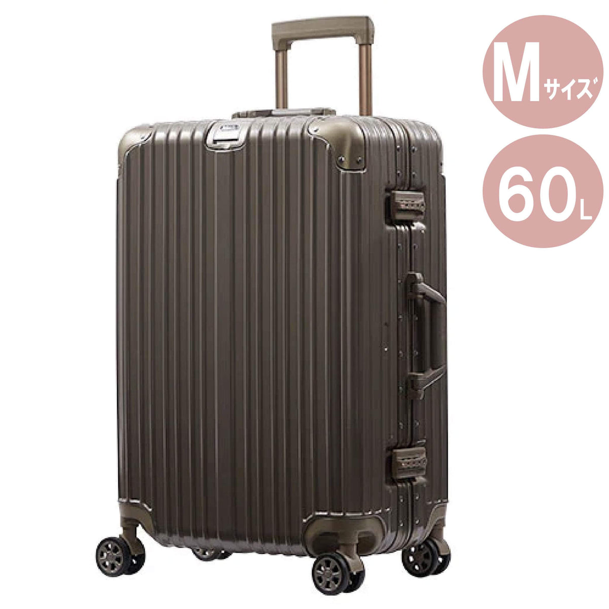 キングジム公式ストア | キャリーケース Mサイズ（3－5泊用 60L