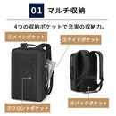 ２WAY 防水ビジネスリュック 容量23L