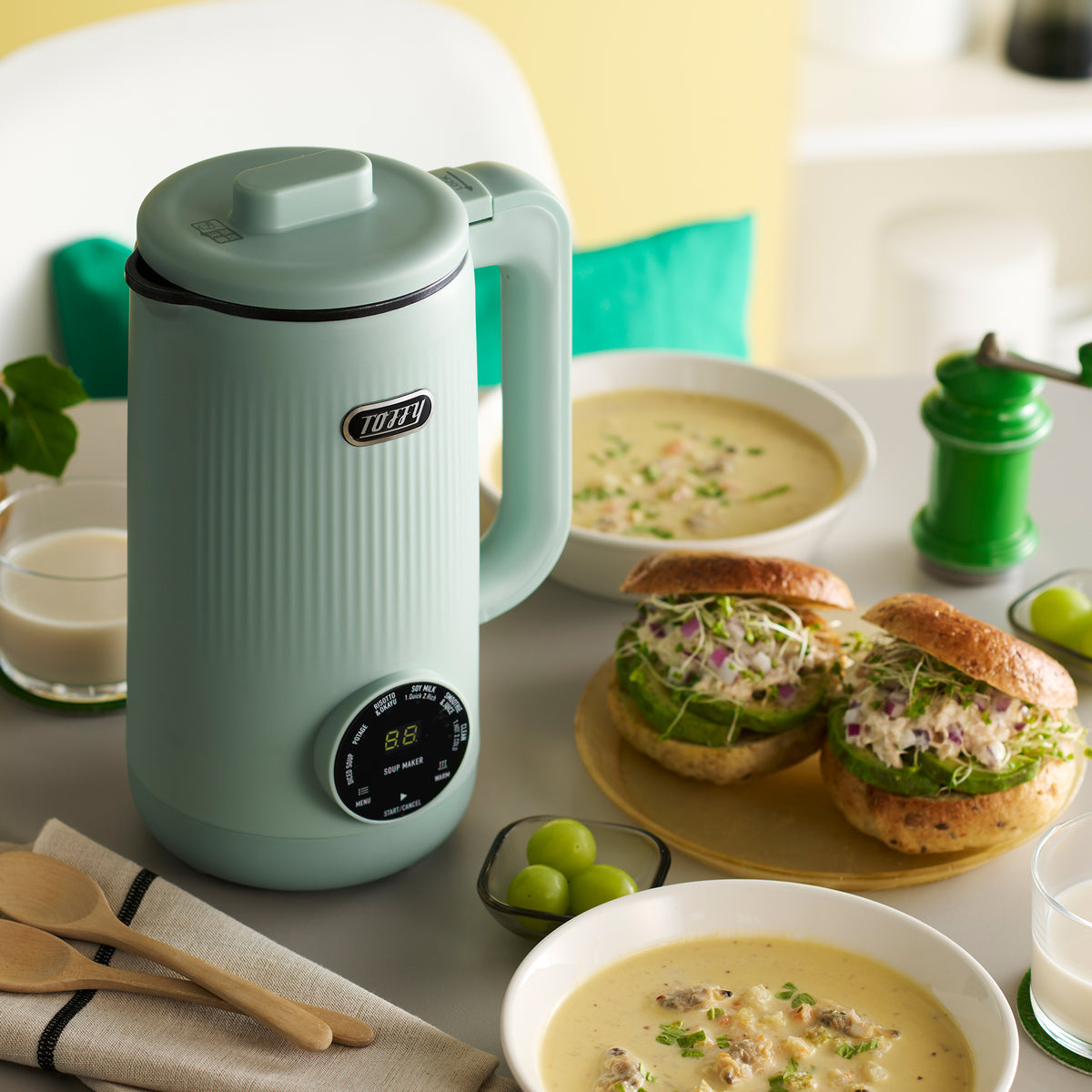 ★Toffy　ラドンナ　オートスープブレンダー　 ヒーター スープメーカー ラドンナ Toffy オートスープブレンダー〈セラミックコートタイプ〉 K