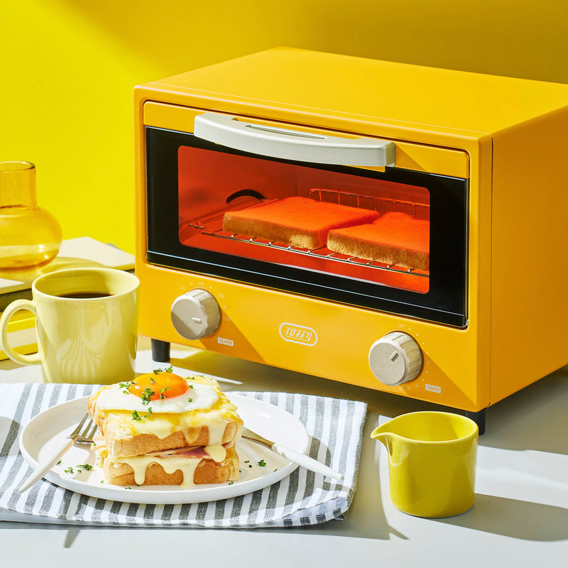 花柄イエロートースター ラドンナ TOFFY HAPPY COLLECTION 遠赤ヒーターオーブントースター K