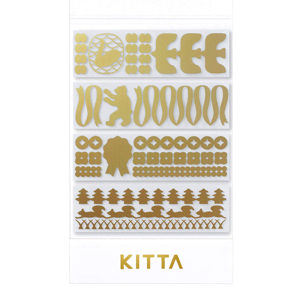 ちいさく持てるマスキングテープ KITTA Clear（ゴールド箔）KITT017 パーツ