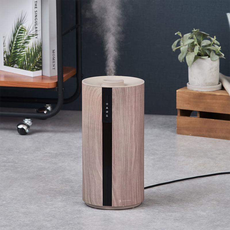 ライフオンプロダクツ 上部給水超音波式加湿器 -Premium WOOD-【LCAHF009】
