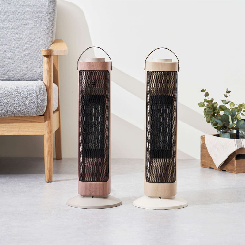 ライフオンプロダクツ タワー型セラミックファンヒーター -Premium WOOD-セット【LCAWA006】