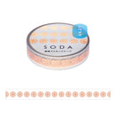 透明マスキングテープ SODA（ピンクゴールド箔タイプ）マーガレット