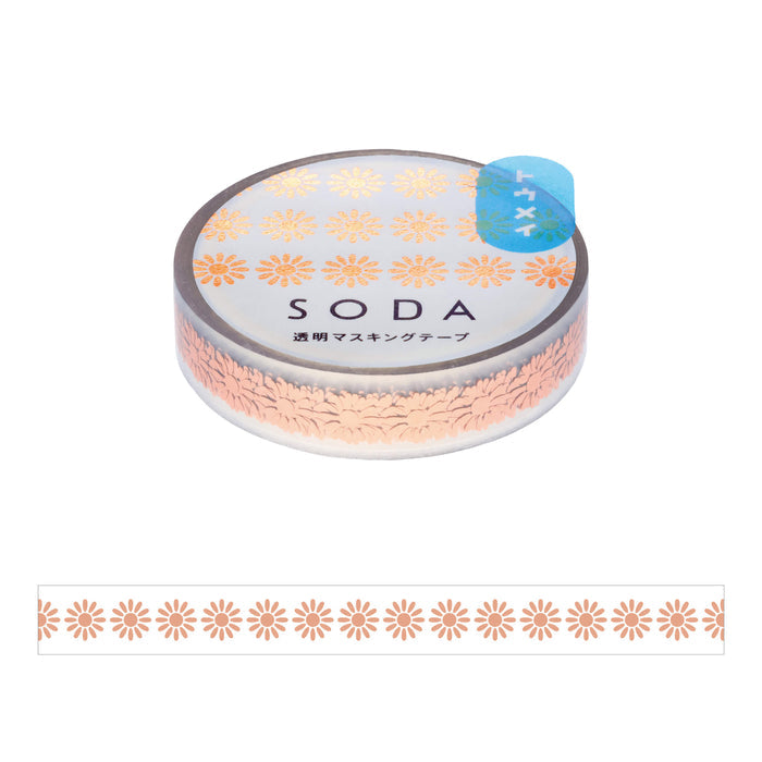 SODA マーガレット (10mm) CMTH10-006 透明 マスキングテープ