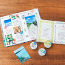 透明マスキングテープ SODA（ホワイトゴールド箔×型抜き）クロスステッチ