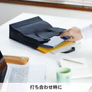 「フラットート」フラットに折りたためるトートバッグ