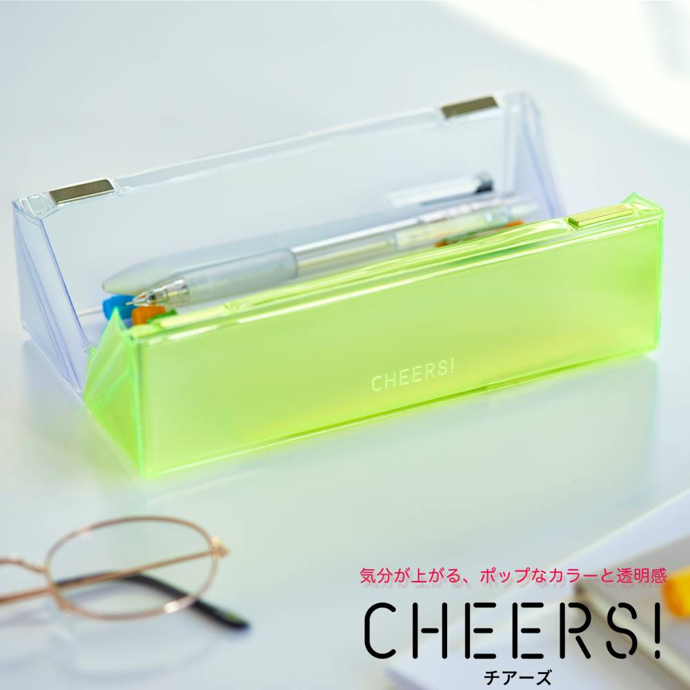 キングジム公式ストア スクエアペンケース チアーズ CH2182T