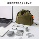 「ハンディポーチ」カバンの中でも外でも使いやすい巾着型ポーチ