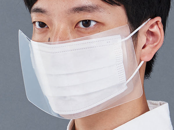 (まとめ）キングジム 折りたたみフェイスシールド透明 FS10-100 1パック（100枚） 〔マスク別売り〕〔×10セット〕[21]